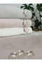 Handmade Embroidered 4 Piece 50X90 Hand Towel Set - 3
