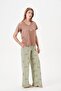 Women's V-Neck Short Sleeve Wide Leg Patterned Pajama Set 29047 - 3