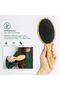 Beauty Wooden Hair Brush - Mixed Bristle Hairbrush for All Hair Types - Men, Women, and Kids - Detangling and Smoothing - Beechwood Handle - 3