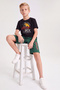 Summer Round Neck Motorcycles Print Detailed Boys' Top and Bottom Set - 3