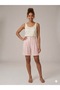 Sedna Comfortable Fit Pleated Glitter Fabric Shorts 4411 - 3