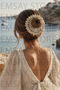 Aura Luxury Gold Sequin Bohemian Bun Hairpin - Hand Knitted Hair Accessory - Scrunchie Elastic Hairpin - 3