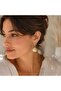 Sea Star Figured Seashell Dangle Earrings Gold Color Summer Stylish Earrings - 3