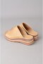 Seç 4095 Genuine Leather Padded Heel Slippers (Heel Height: 4.5cm) Caramel - 5