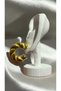 Colorful Twist Gold Color Steel Hoop Earrings - 2