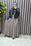 Women's Clothing Plus Size Plaid Side Zipper Skirt - 8