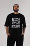 Squat Bench Deadlift Oversize Front Printed Black T-Shirt 100% Cotton Streetwear Premium Comfortable Fit - 6