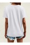Women's Sunset Palm Themed Crew Neck T-Shirt Oversize Loose Boyfirend - 5