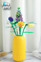 Decorative Flower Bouquet Building Set 534 Pieces Collectible Building Toy Tulip & Lily Model Lz1672 - 5