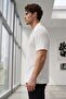 Men's White Marcussa Striped Short Sleeve Summer Shirt - 3