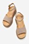 Liam Women's Genuine Leather Sandals Mink Suede - 3