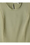 Lcw Everyday Green Crew Neck Mini Jean Dress - 7