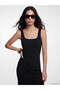 Lcw Vision Black Square Neck Bodycon Dress - 2