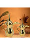 Brass Arabic Coffee Dallah Raslan With Gold Finish(H:9''W:4''Weight:0.750ml) - 3
