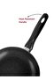 Frying Pan set 2 pes 18-24 cm - 7-Layer Granite Coating Non-Stick Surface - Bakelite Handle - Black and gray granite - 4