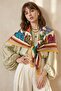 Striped Belt Pattern Mustard Soft Scarf 90X90