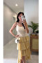 Dlvin Adre Stone Contrast Striped Strap Tank Top - 2