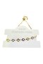 Gold Color Round Yellow White Chain Elevator Steel Bracelet Stainless Steel Colorfast Gift - 4