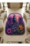 Sdt Special Cut Tropical Peacock Patterned Purple Woven Base Decorative Carpet Sdt3011 - 2