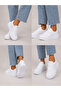 Women's High-Heeled Lace-Up Sneakers - 3