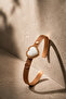 Women's White Stone Heart Figured Copper Bracelet Adjustable Stylish and Elegant Design - 7