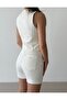 Gabardine Vest with Stitching Detail - 3