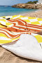 Skateboarder Bear Yellow Plaid Kids Beach Towel - Fun Illustration Unisex Microfiber Towel - 3