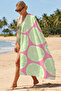 Lemon Tropical Summer Beach Towel-Pink Green Mediterranean Pool Sea Bath Quick Drying Seaside Cover - 2