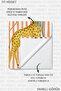 Children's Beach Towel with Cute Animal Figures - Orange Striped Safari Quick-Dry Microfiber Towel - 8