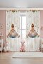 Klbklr Princess Patterned Children's Baby Room Background Curtain (Single Wing Pricing)