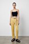 Women's Canvas Trousers 70840 Yellow