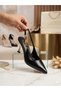 New Season Side Metal Detailed High-Heeled Shoes - 4