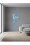 Uzaylı Figürü LED Neon Tablo | Pop Culture Duvar Dekoru | Pleksi Aydınlatmalı Genç Odası Tablosu - 6