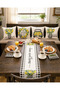 Plaid Home Sweet Home Lemon Plaid 4-Piece Throw Pillow Cover Set Decorative Pillow - 2