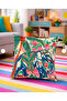 Printed Indian Elephant Patterned 4-Piece Suede Throw Pillow Cover Set - 2