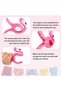 2-Piece Flamingo Sunbed Clip - Beach Towel Clip - Carpet Clip - Towel Fixer - Table Clip - Flamingo Figured Towel Clip (Pink-White) - 7