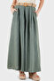 Relaxed Fit High Waist Wide Leg Linen Trousers Pants 7544 - 6