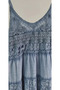 Women's Mink Layered Embroidered Scallop Detailed Vintage Bohemian Midi Dress - 7