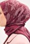 Tencel Monare Scarf Shawl Pattern Dark Fuchsia 90X90 - 5