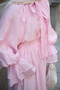 Women's Collar Tie Detailed Skirt Suit Pink - 6