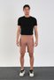 Dark Beige Men's Regular Fit Zipper Pocket Cotton Shorts - 4