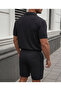 Men's T-Shirt Pants and Shorts 3-Piece Set Ottoman Fabric Regular - 4