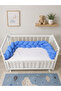 270 cm Knitted Crib Protector 3-Sided Knitted Protection Pad - Crib Protection Cushion - 3