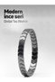 Elegant Cut Thin Design Original Natural Stone Hematite Bracelet