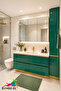 Bright Emerald Green Adhesive Kitchen -Cabinet and Furniture Covering Foil - 2