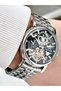 Automatic Mechanism Silver-Black Color Steel Band Steel Case Men's Wristwatch 2611Mr - 3