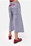Women's Denim Color 4S6-98 Super Baggy Embroidered Special Design Jort - 3