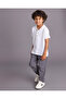 Boys Grey Solid Pullon Pants - 5