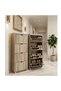 Shoe Cabinet with 4 Flip Drawers,Slim Shoe Storage Cabinets for Entryway,Black Narrow Wall Shoe Cabinet for Hallway,Living Room, Bedroom - 3