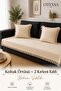 Bohemian Textured Sofa Cover and 2-Piece Tufted Throw Pillow Cover Decorative Living Room Set - 5